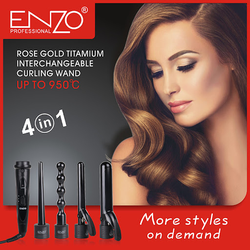 ENZO CURLING WAND (EN-9110) بكج ويفي